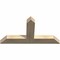 Ekena Millwork Portland Rough Sawn Timber Gable Bracket, Douglas Fir, 48"W x 26"H x 4"D x 6"F, 13/12 Pitch GBW048X26X0406POR00RDF - alternate 5